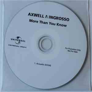Axwell Λ Ingrosso - More Than You Know (Acoustic) download free