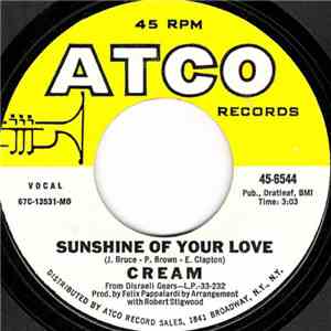 Cream  - Sunshine Of Your Love download free