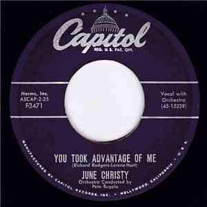 June Christy - You Took Advantage Of Me / Intrigue download free