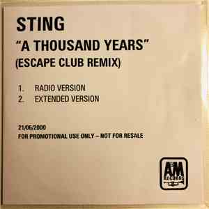 Sting - A Thousand Years (Escape Club Remix) download free